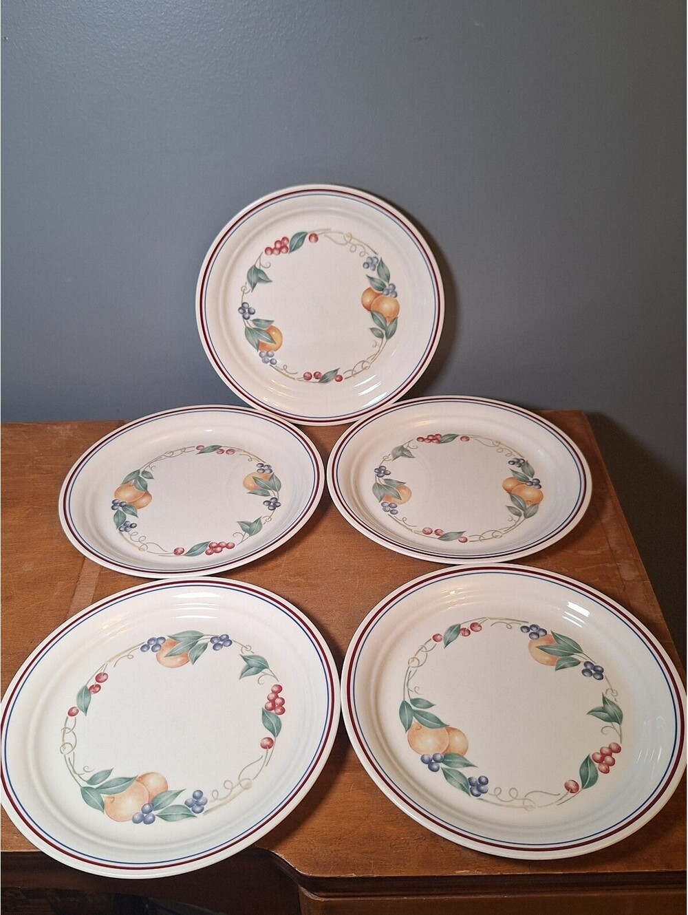 vintage Corelle Abundance 8.5-inch luncheon or salad plate set of 5